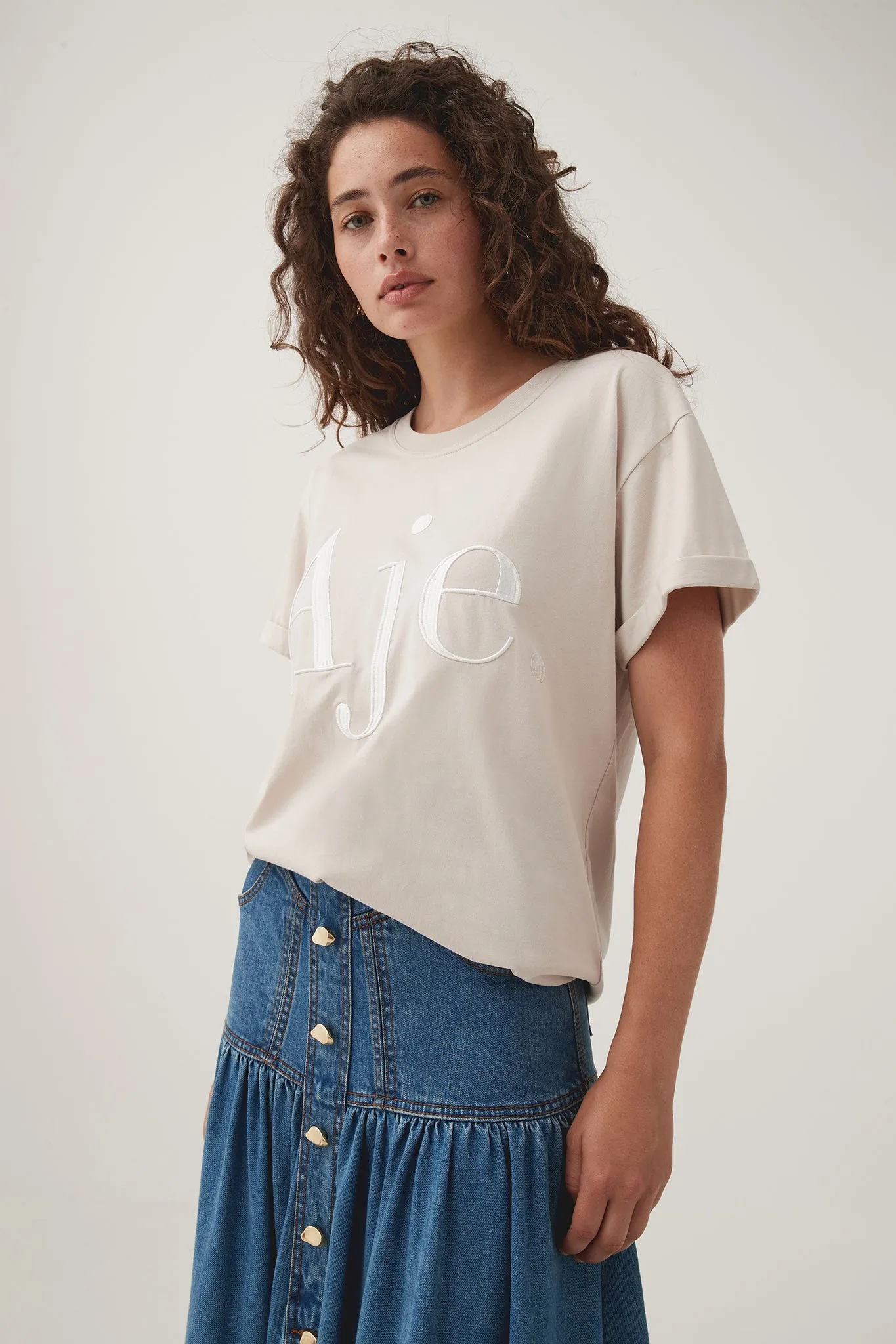 Alice Embroidered Logo Tee