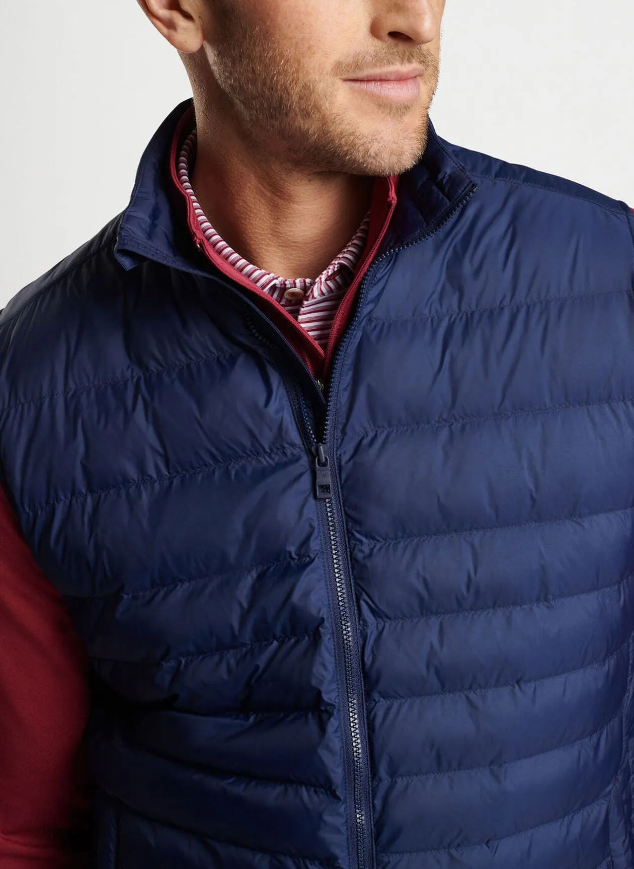 All Course Vest in Navy by Peter Millar