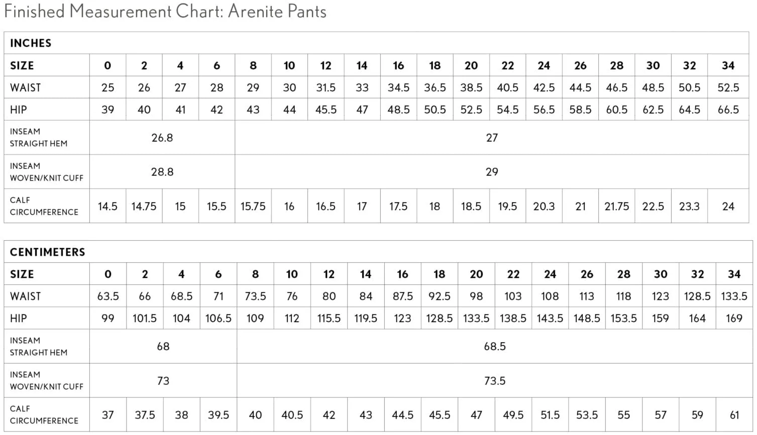 Arenite Pants Sewing Pattern, Sew Liberated