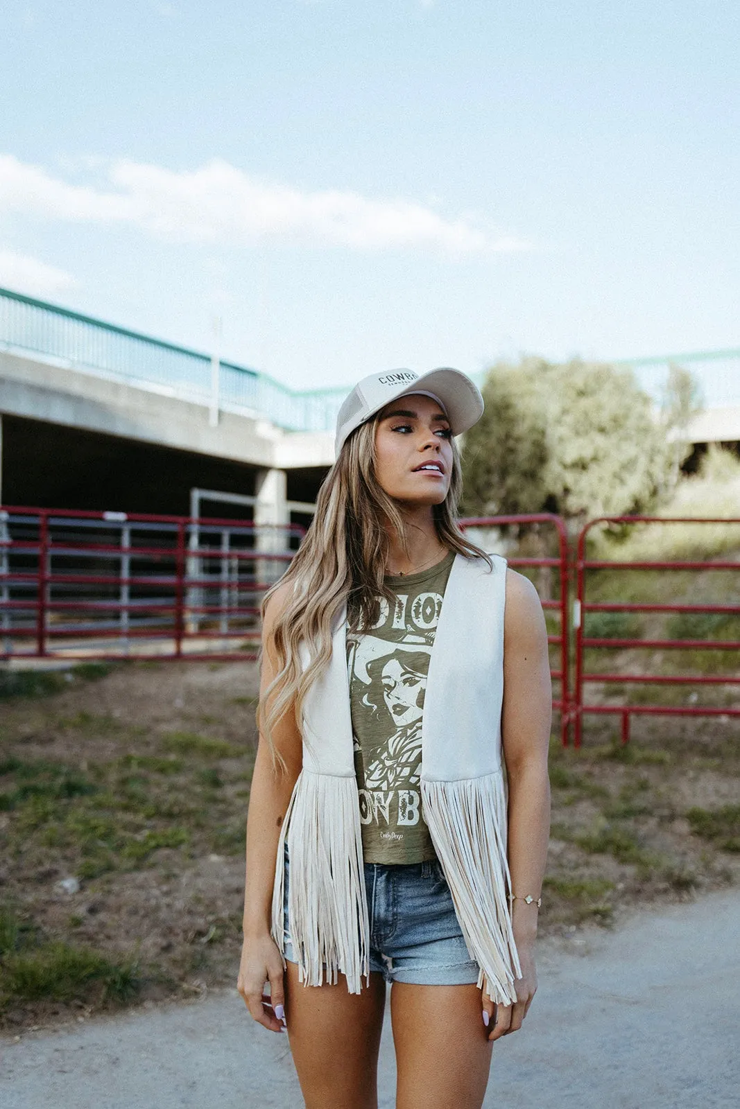 Ashton Suede Fringe Vest