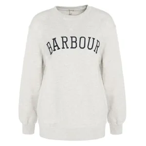 Barbour Northumberland Ladies Crew Neck Sweatshirt - Cloud/Navy