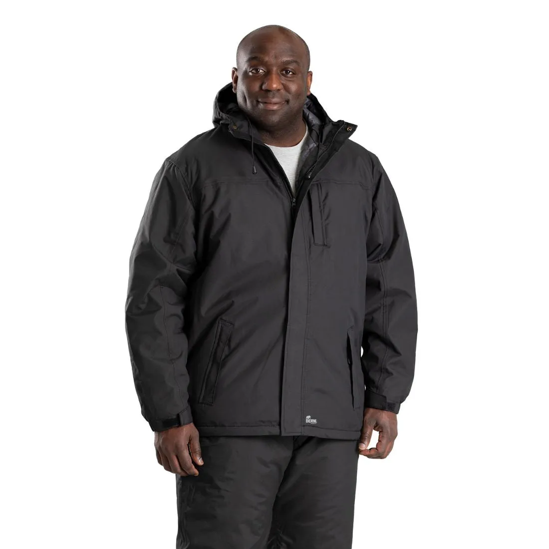 Berne Men's Coastline Waterproof Insulated Storm Jacket RJ27 - Black