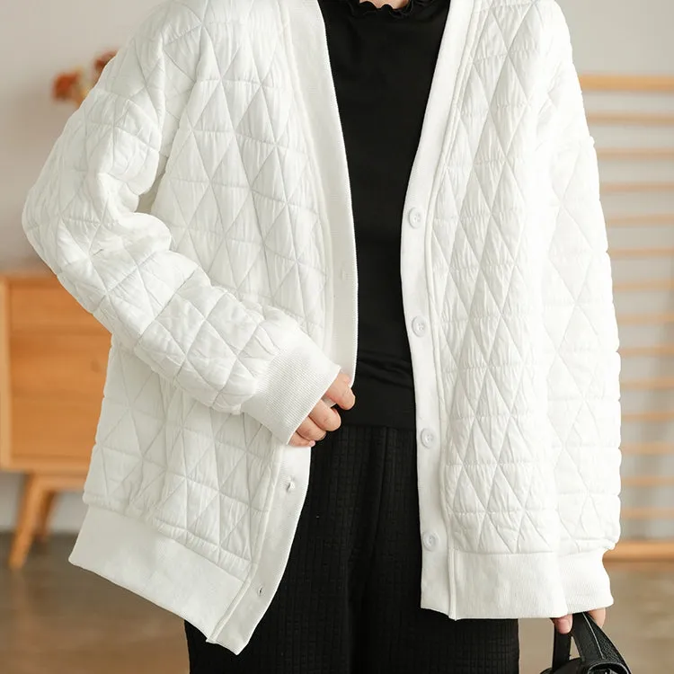 Casual Women's Coats, Cotton Black Cardigan, Drop Shoulder Cardigan