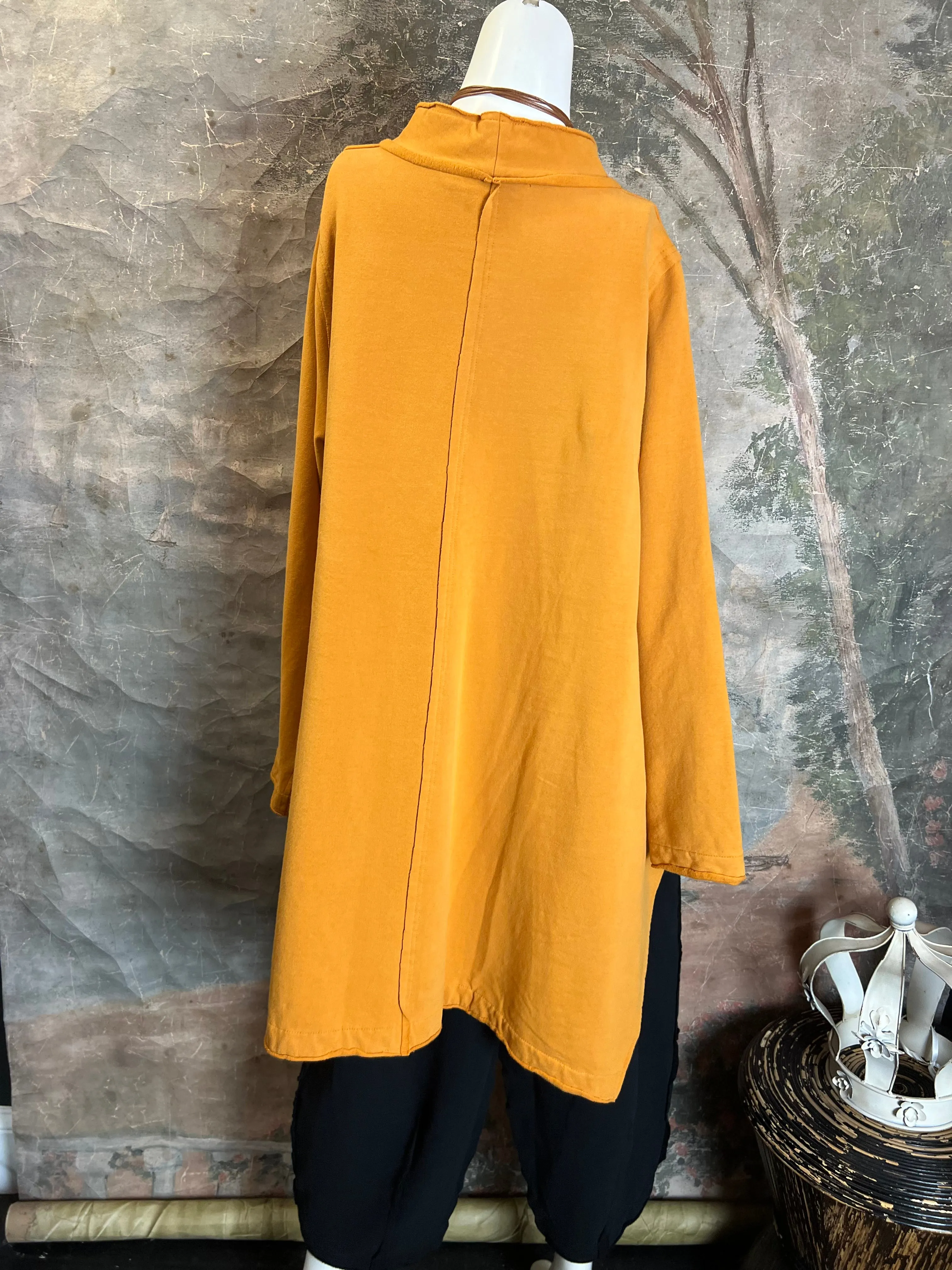 CT1366 Fleece Pocket Tunic-Caramel