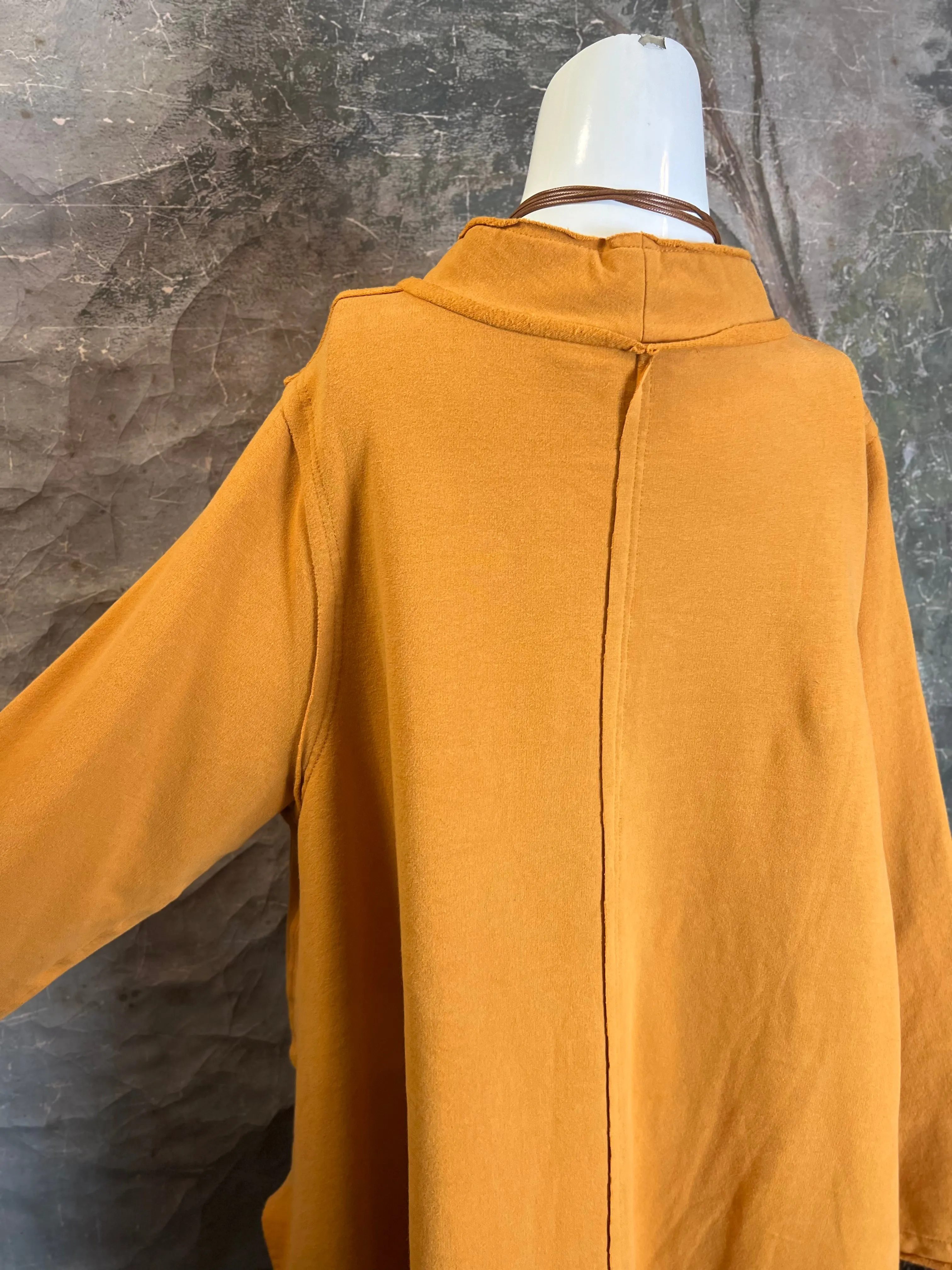 CT1366 Fleece Pocket Tunic-Caramel