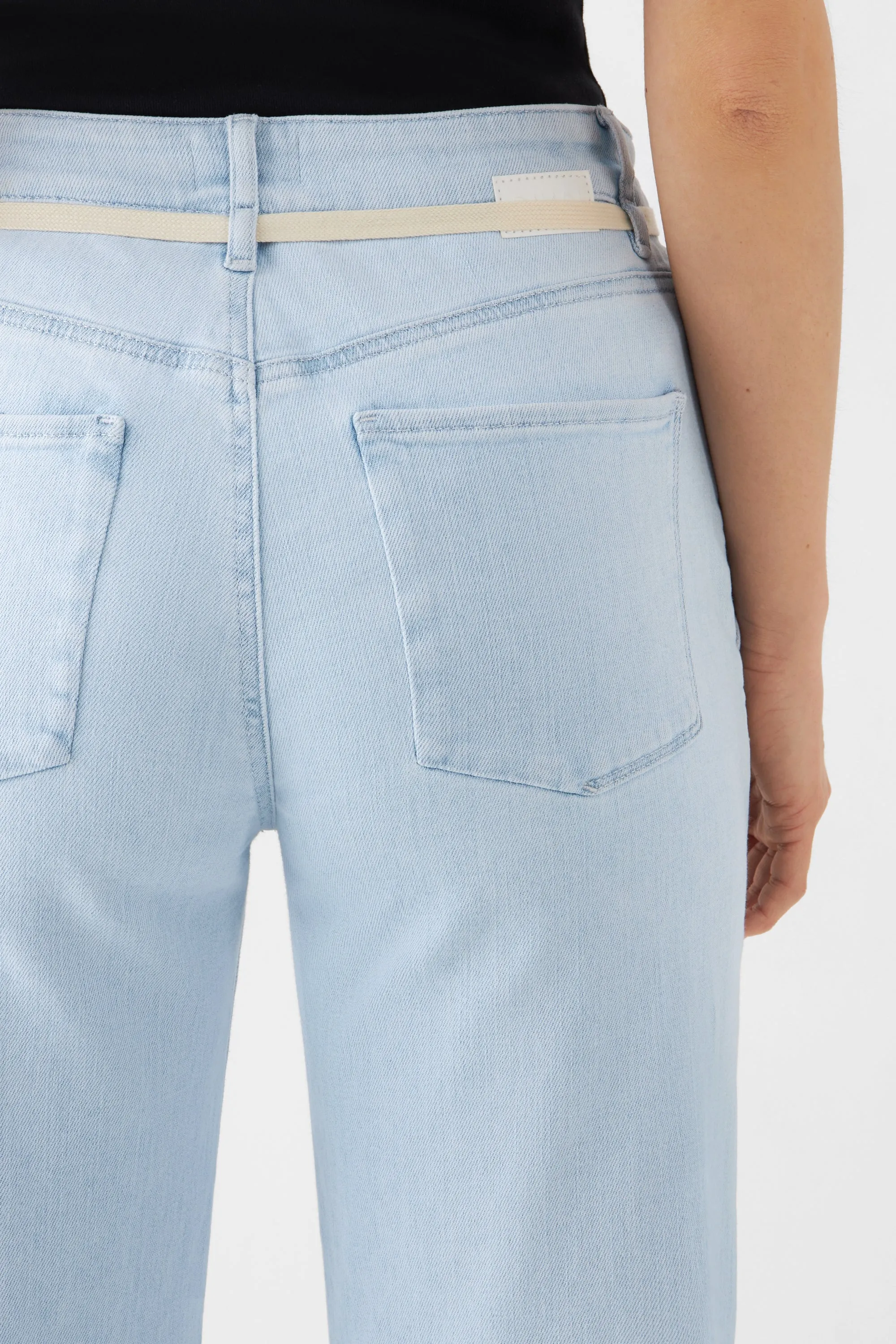 Dew Cropped Jeans Bright Denim