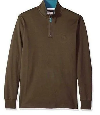 Dockers Men's Long Sleeve Interlock Quarter Zip, Size Large