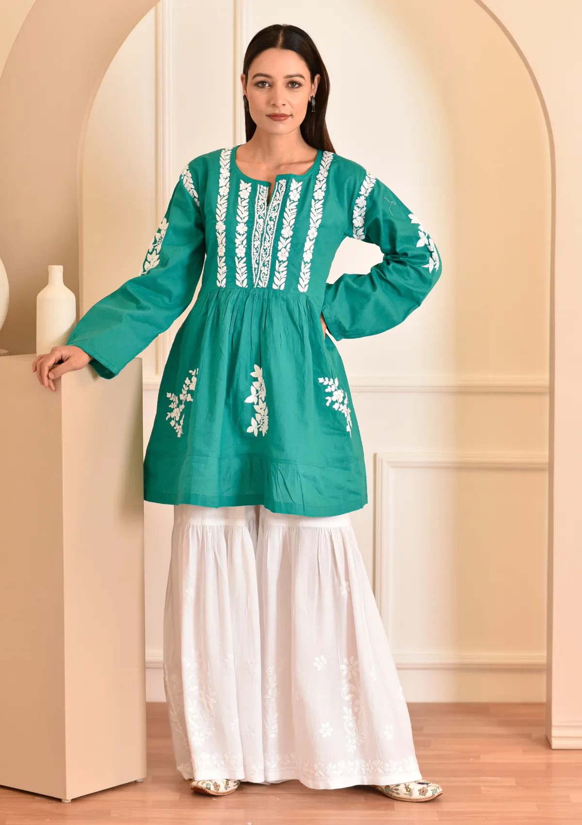 Farhena Rayon Flared Gharara