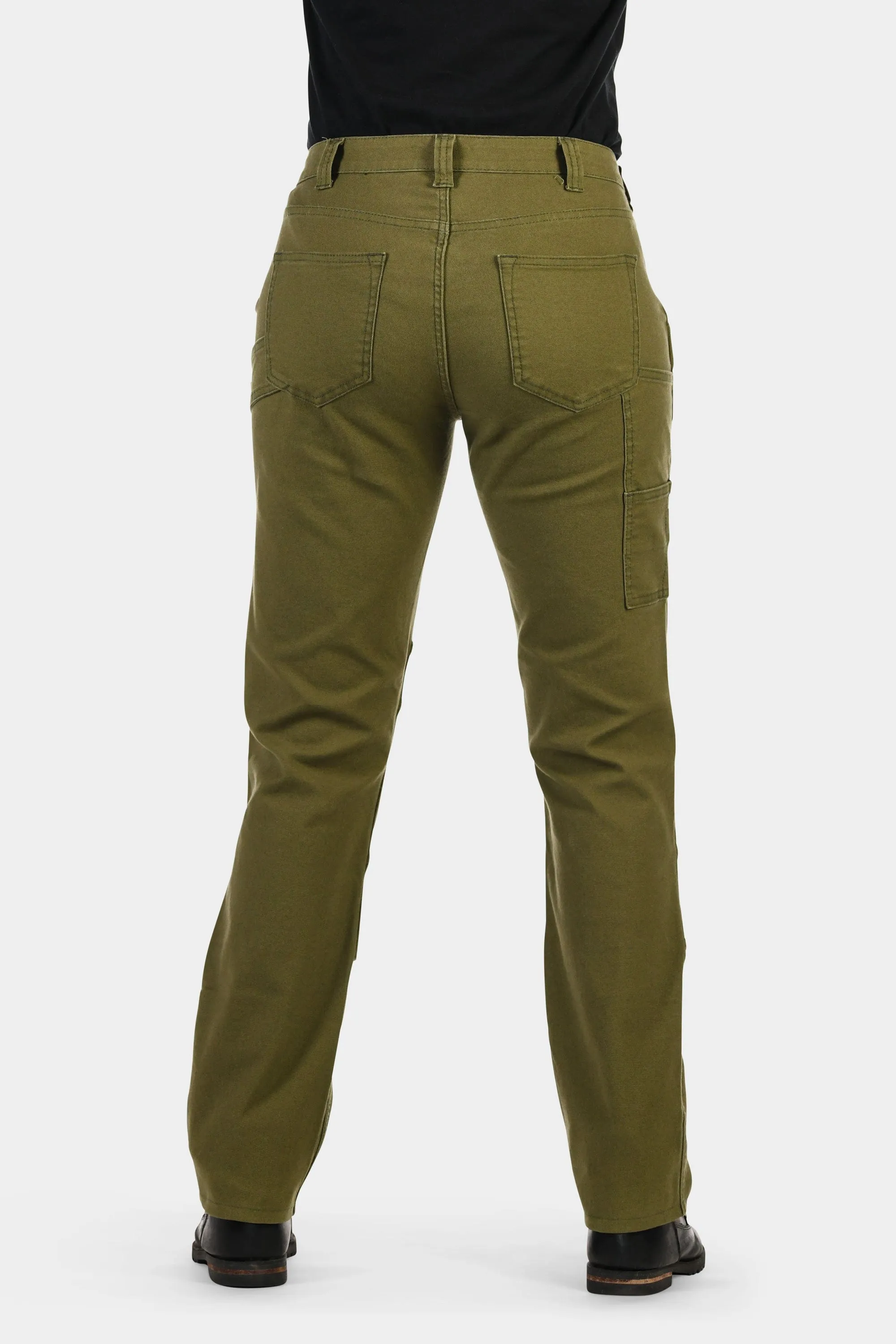 GO TO™ Stretch Canvas Pants in Kelp Green