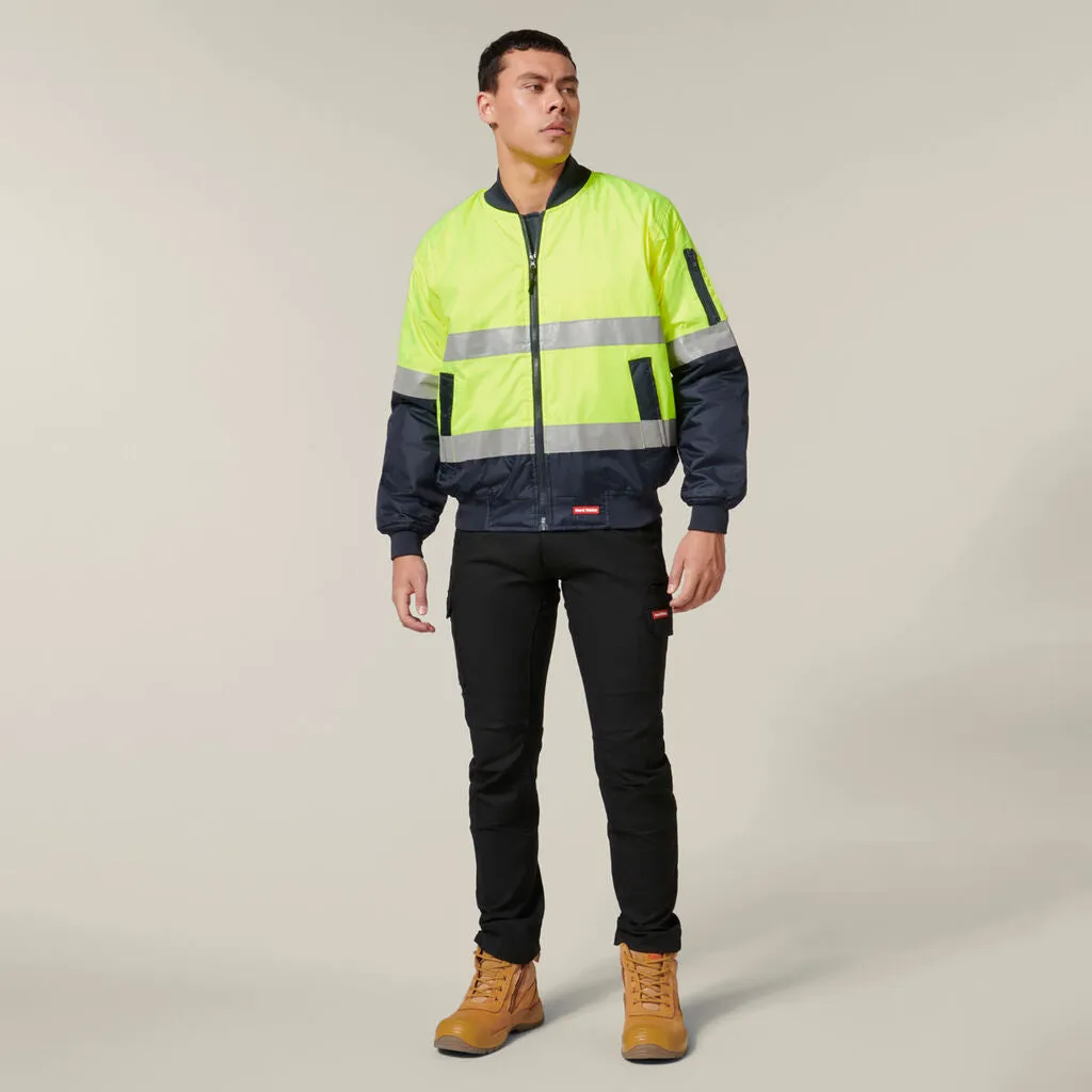 Hard Yakka Core Hi-Vis 2 Tone Taped Waterproof Bomber Jacket (Y06675)