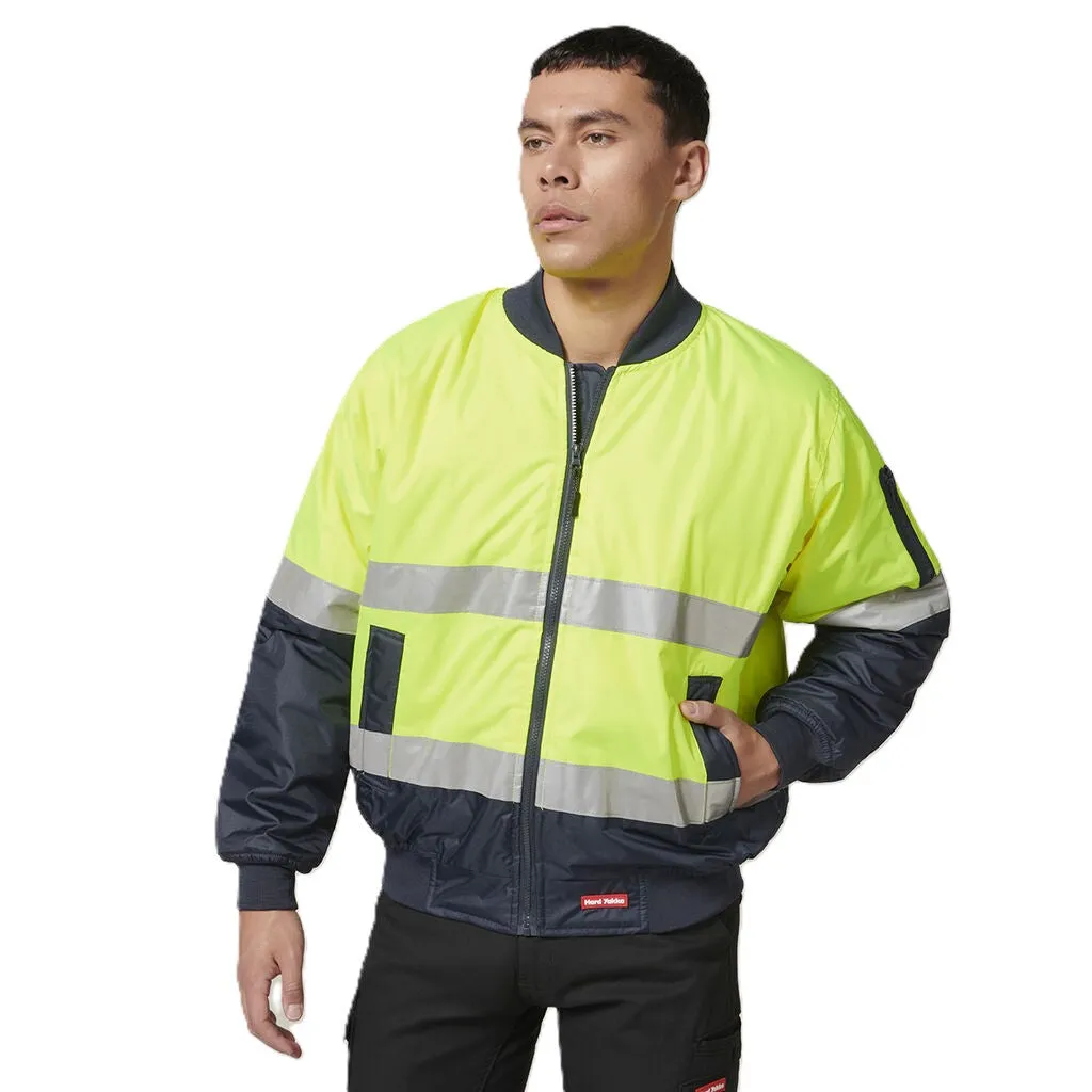 Hard Yakka Core Hi-Vis 2 Tone Taped Waterproof Bomber Jacket (Y06675)