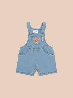 Huxbaby Huxbear Knit Denim Short Overalls