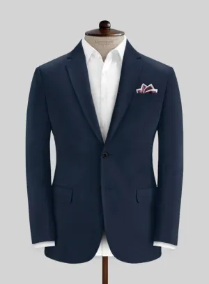 Italian Mirage Blue Cotton Stretch Jacket