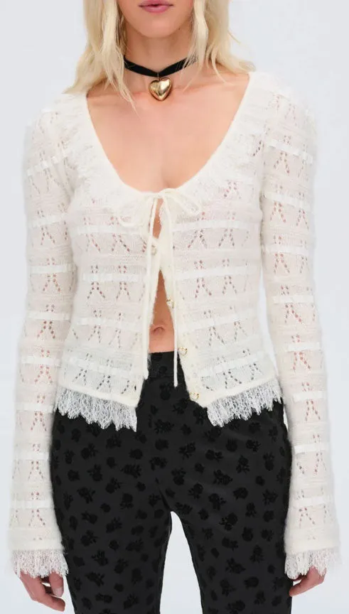 Jayla Pointelle Cardigan | For Love and Lemons