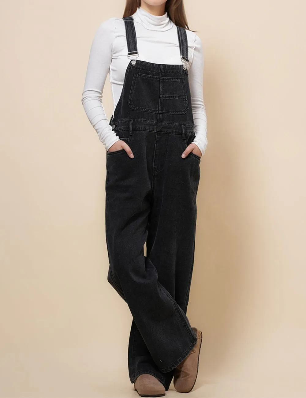 Ladies Strape Shoulder Daily Denim Overalls SKJ540