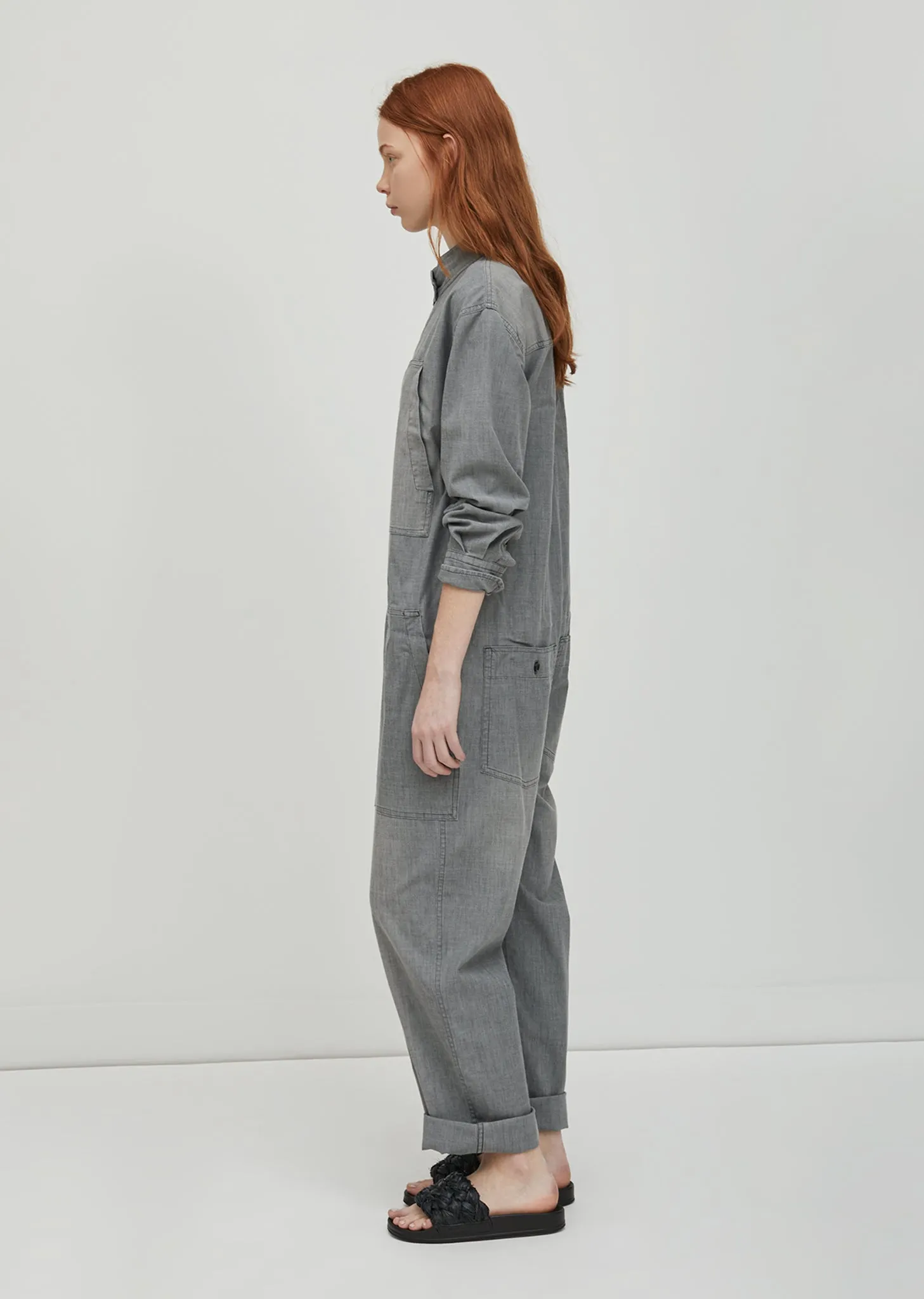 Lucia Chambray Overalls