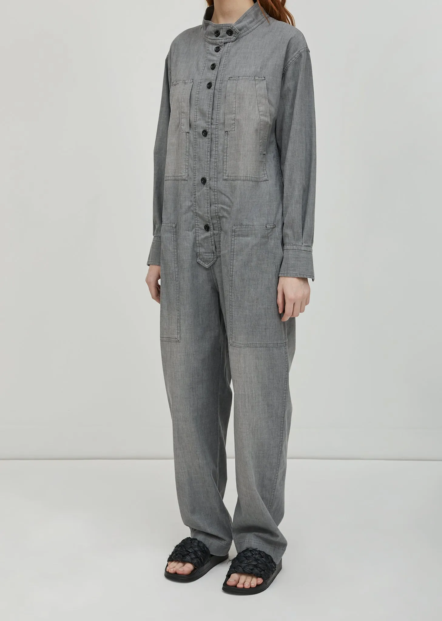 Lucia Chambray Overalls