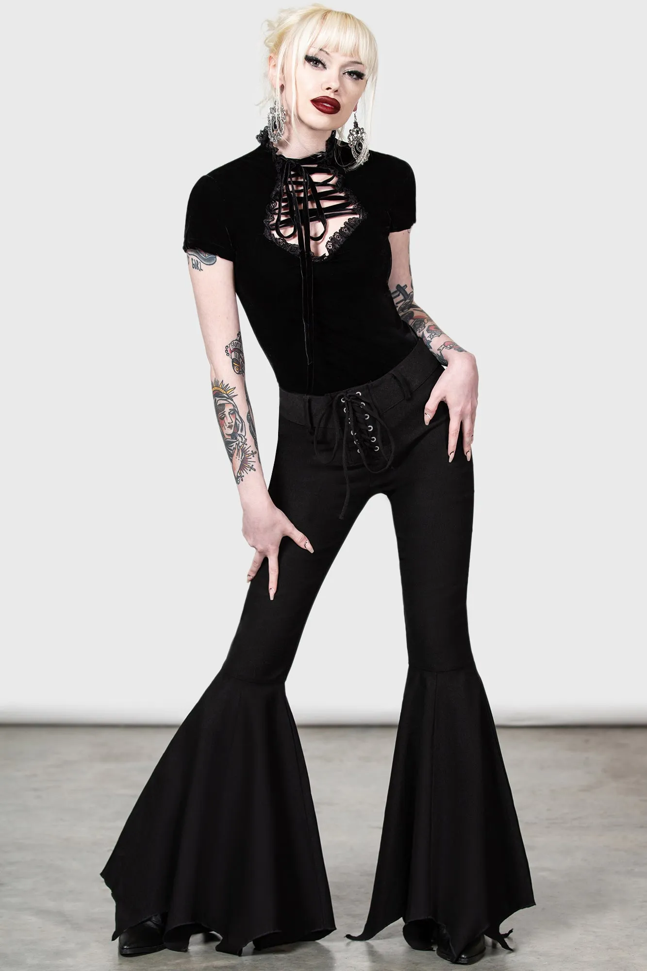 Malady Lace-Up Top [B] - Resurrect