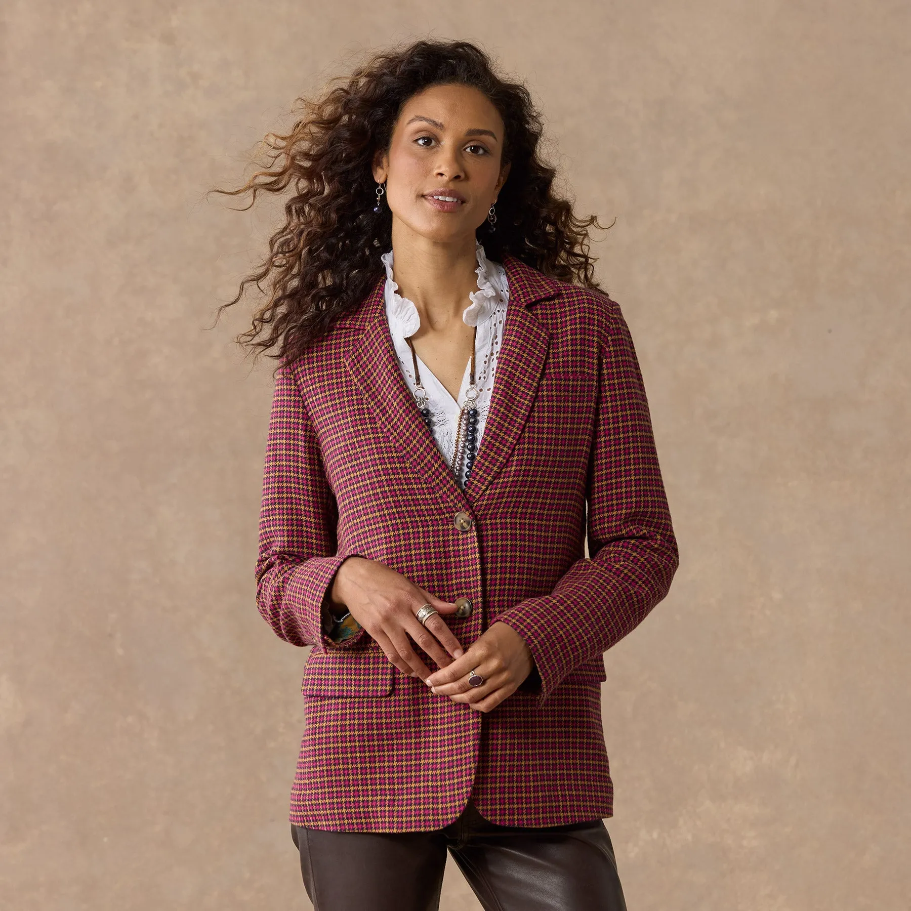 Mayra Plaid Blazer