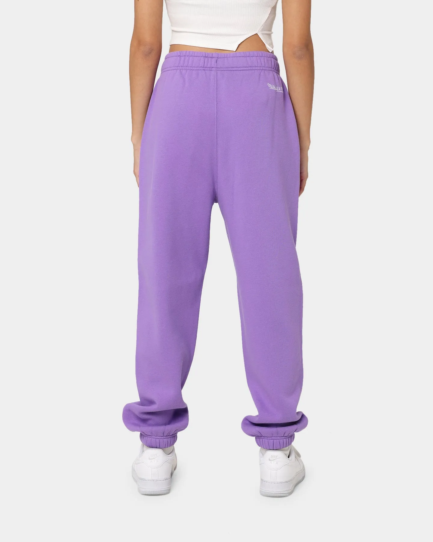 Mitchell & Ness Women's Los Angeles Lakers Arched Logo Sweat Pants Faded Purple