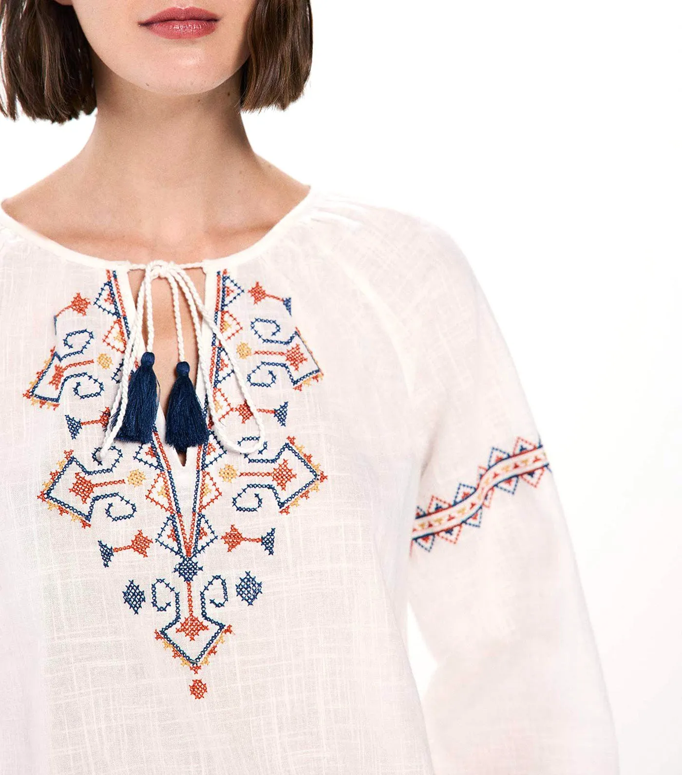 Multicolored Embroidered Blouse