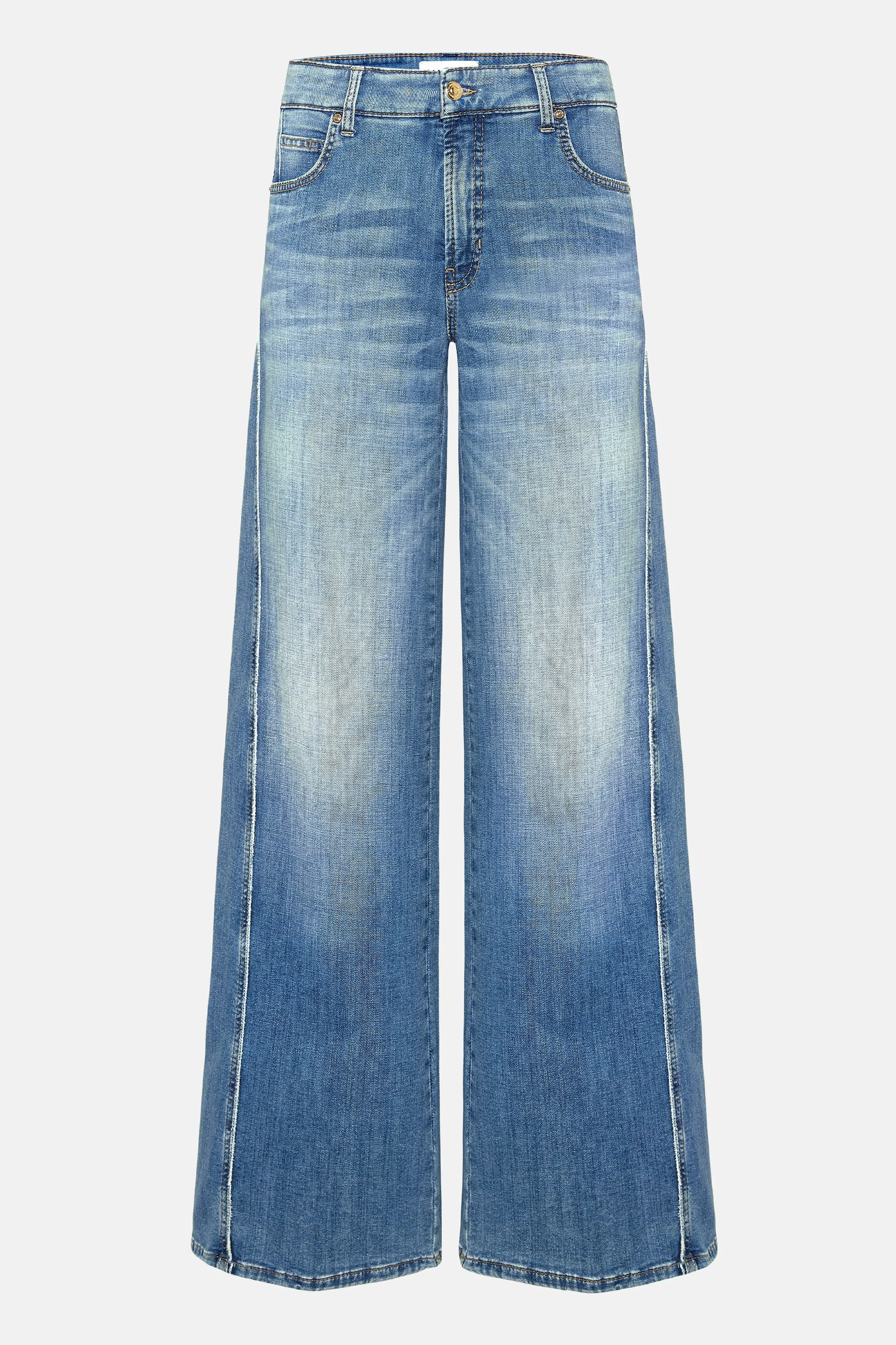 Palazzo Patch Jeans - Blue