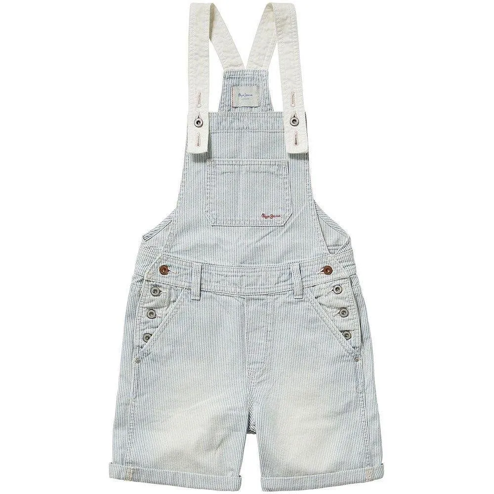 Pepe Jeans Teen Girls Pitch Overalls Hickory Denim