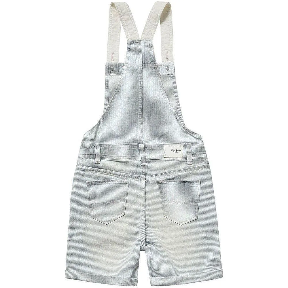 Pepe Jeans Teen Girls Pitch Overalls Hickory Denim