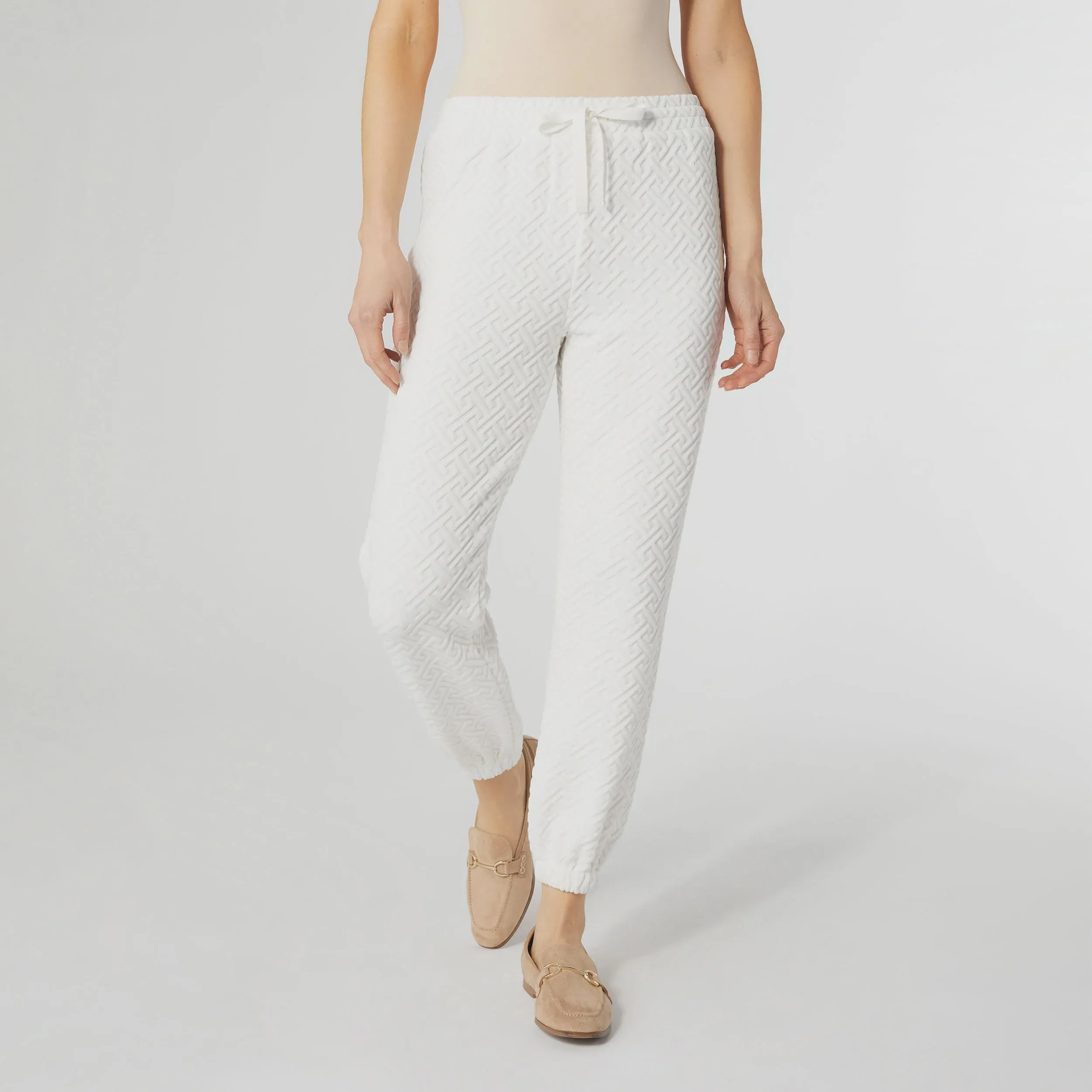 Phoenix Quilted Drawstring Bottom | Winter White