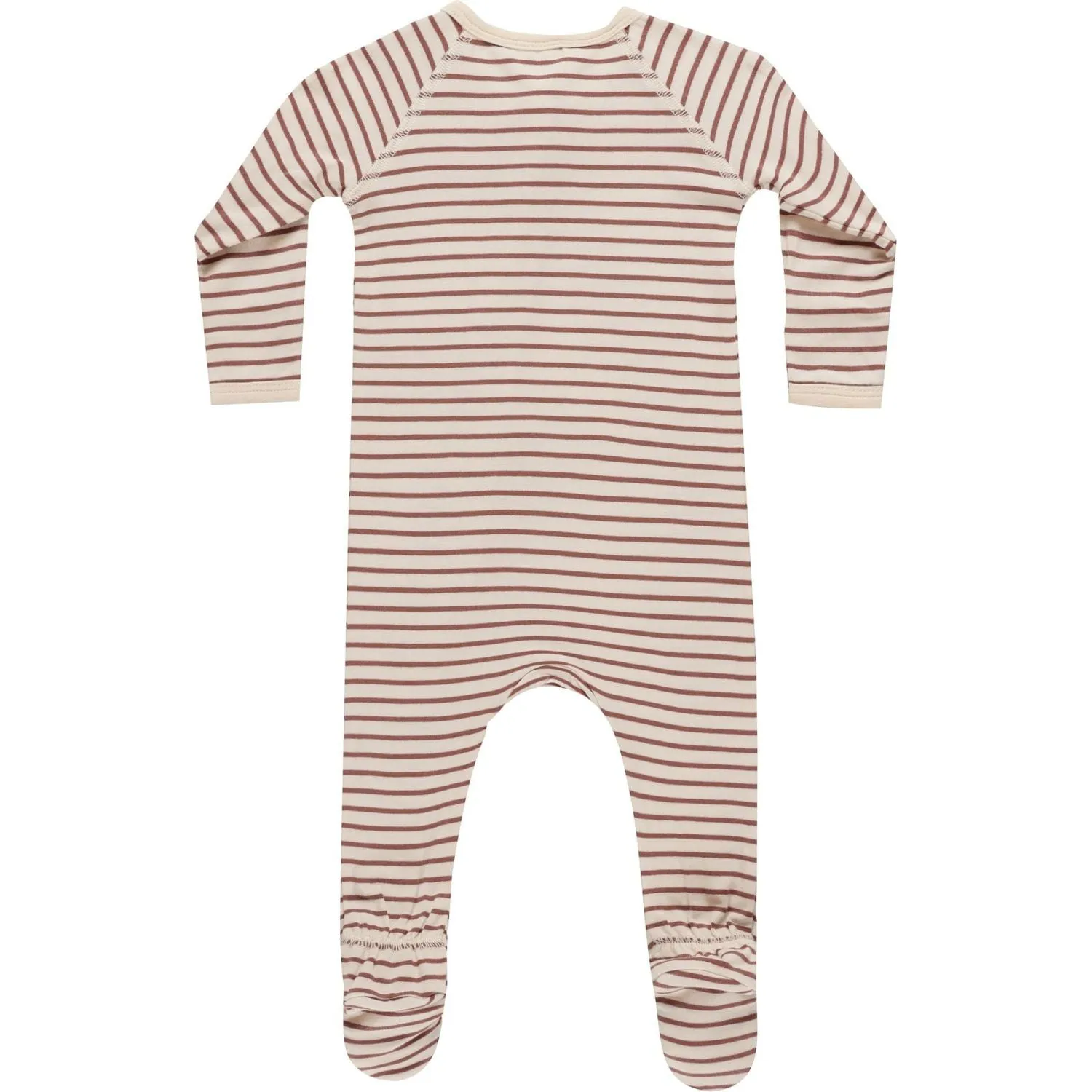 Quincy Mae Bamboo Zip Footie - Candy Stripe