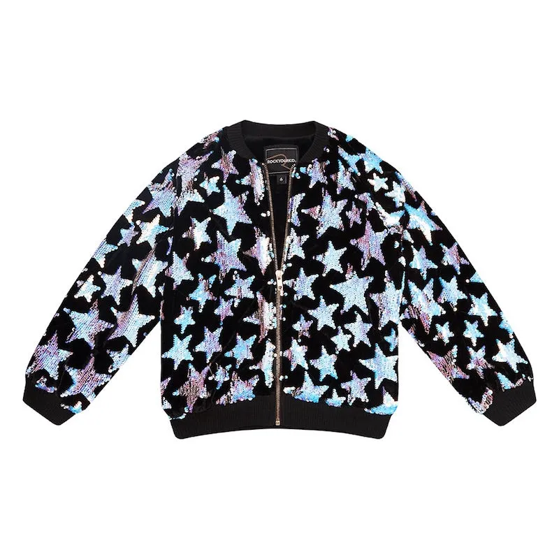 Rock Your Kid Blue Cabaret Sequin Jacket