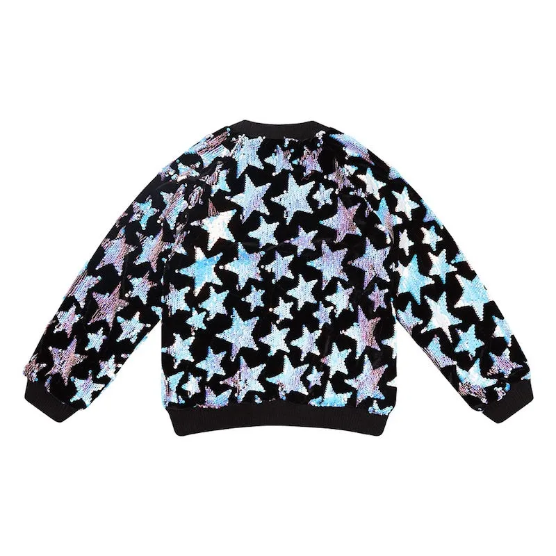 Rock Your Kid Blue Cabaret Sequin Jacket