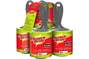 Scotch Brite Value Pack Lint Roller 80 Sheets (Pack of 5)