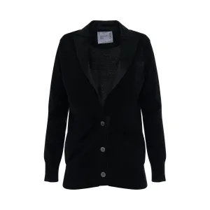 Suiting & Knit Jacket in Black