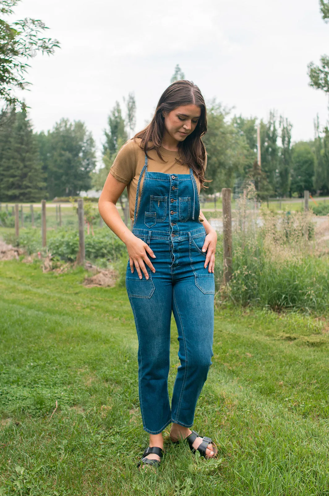 The Jenny Stretch Denim Overall