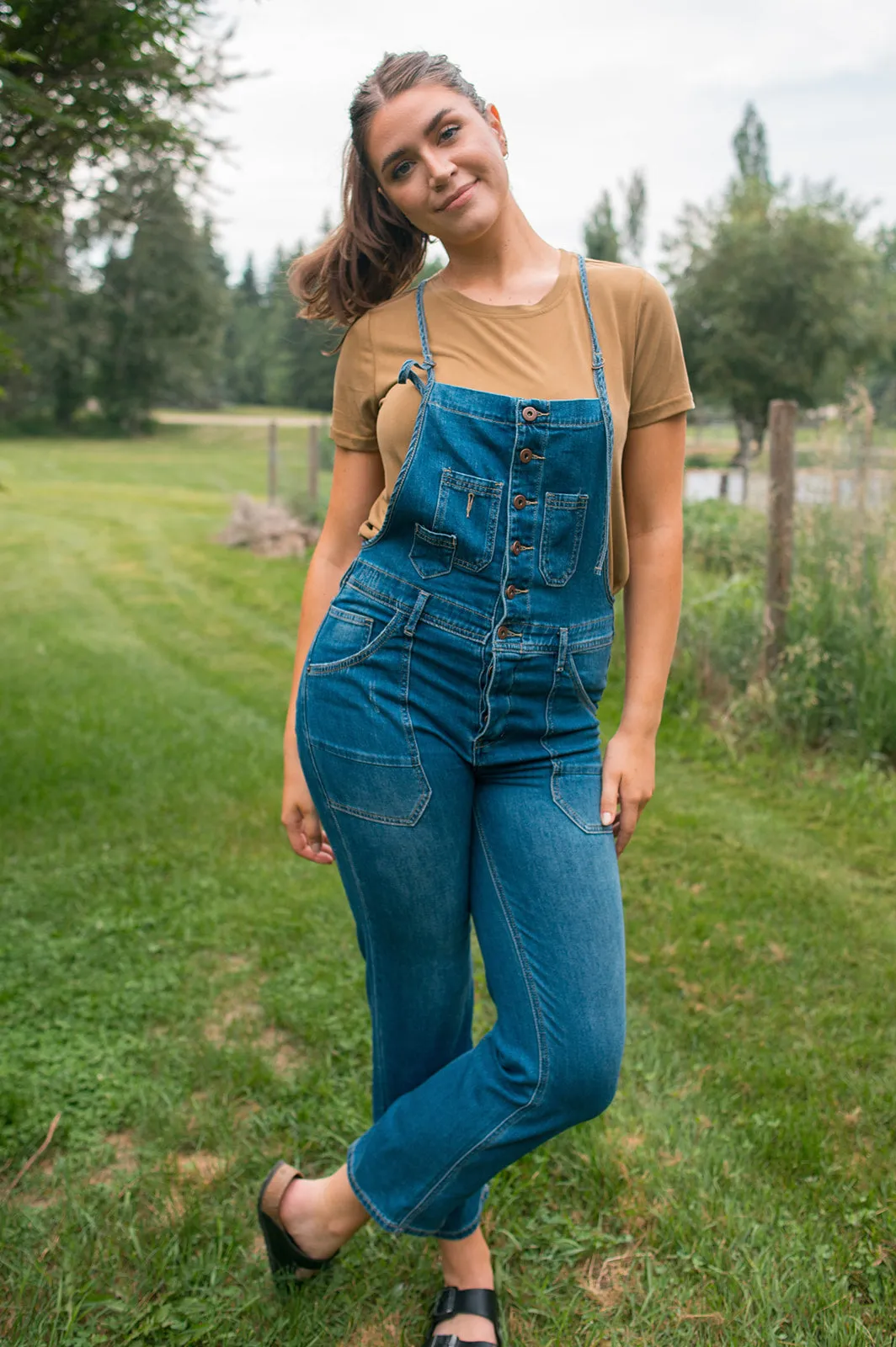 The Jenny Stretch Denim Overall