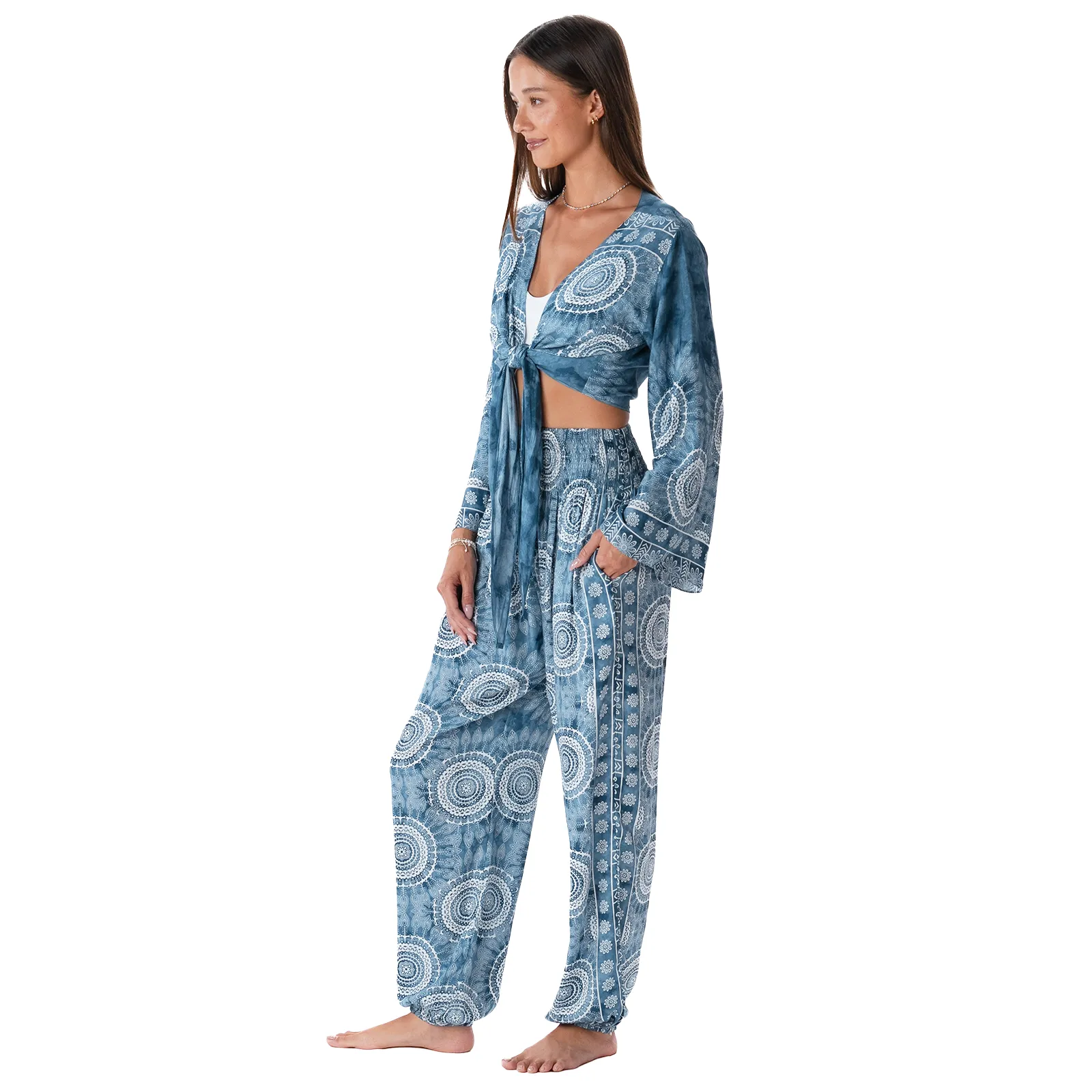 Tidal Daydreamer Top   Harem Pants Set