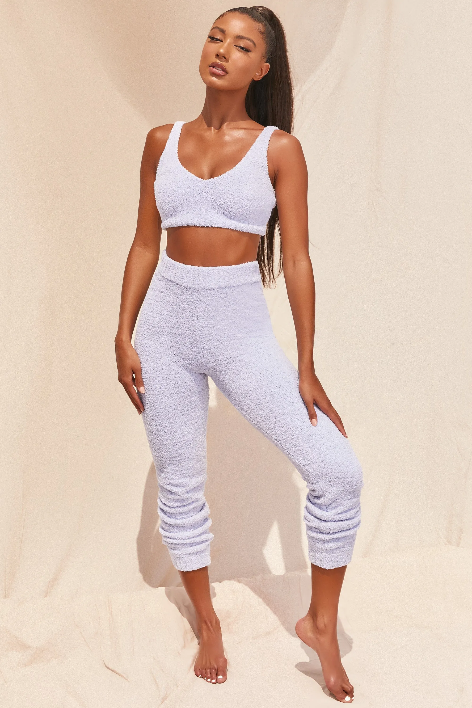 Time To Chill Cosy Joggers in Baby Blue