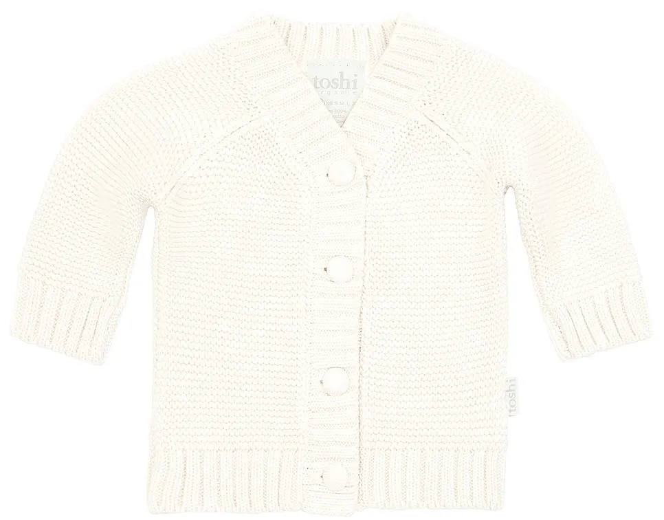 TOSHI ORGANIC CARDIGAN ANDY CREAM