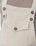 Tribal Overalls Shorts - Cream