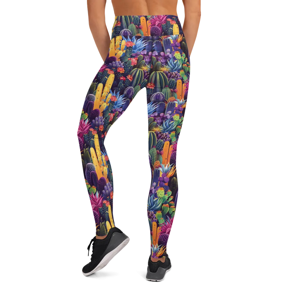 Twilight Cactus Yoga Pants