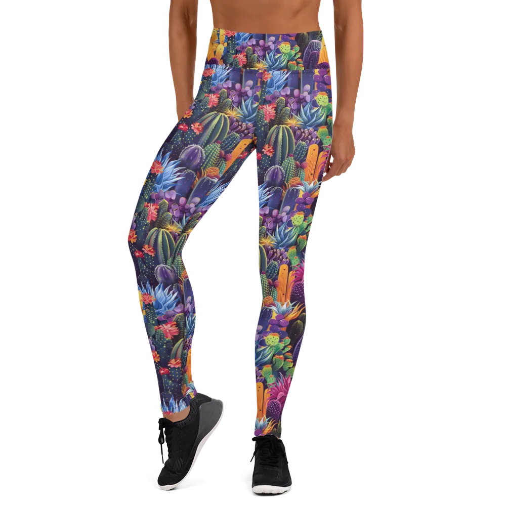 Twilight Cactus Yoga Pants