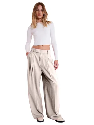 Vicolo cream long flowing outer pants