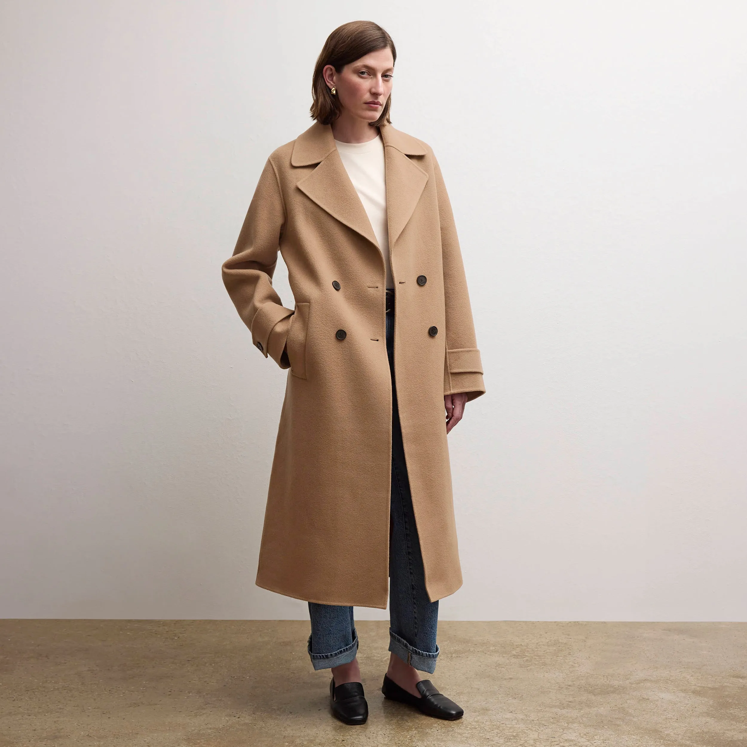 Viola Coat - Double-Face Wool :: Camel