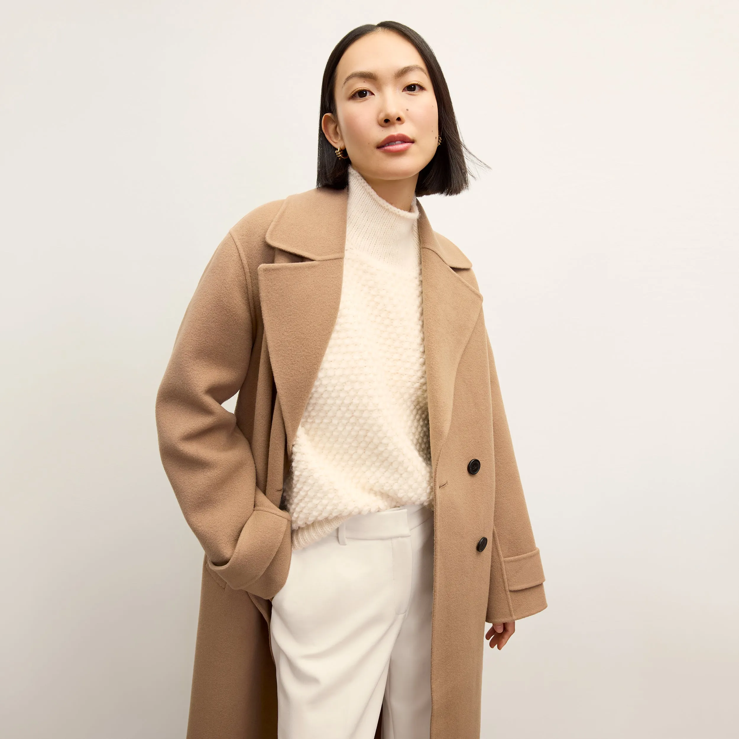 Viola Coat - Double-Face Wool :: Camel