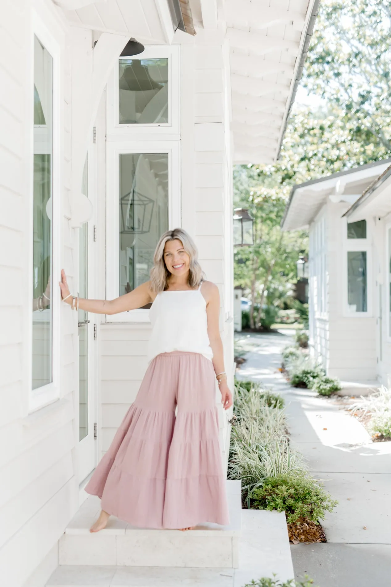 Women's Bella Maxi Pants (peony muslin)