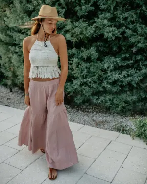 Women's Bella Maxi Pants (peony muslin)