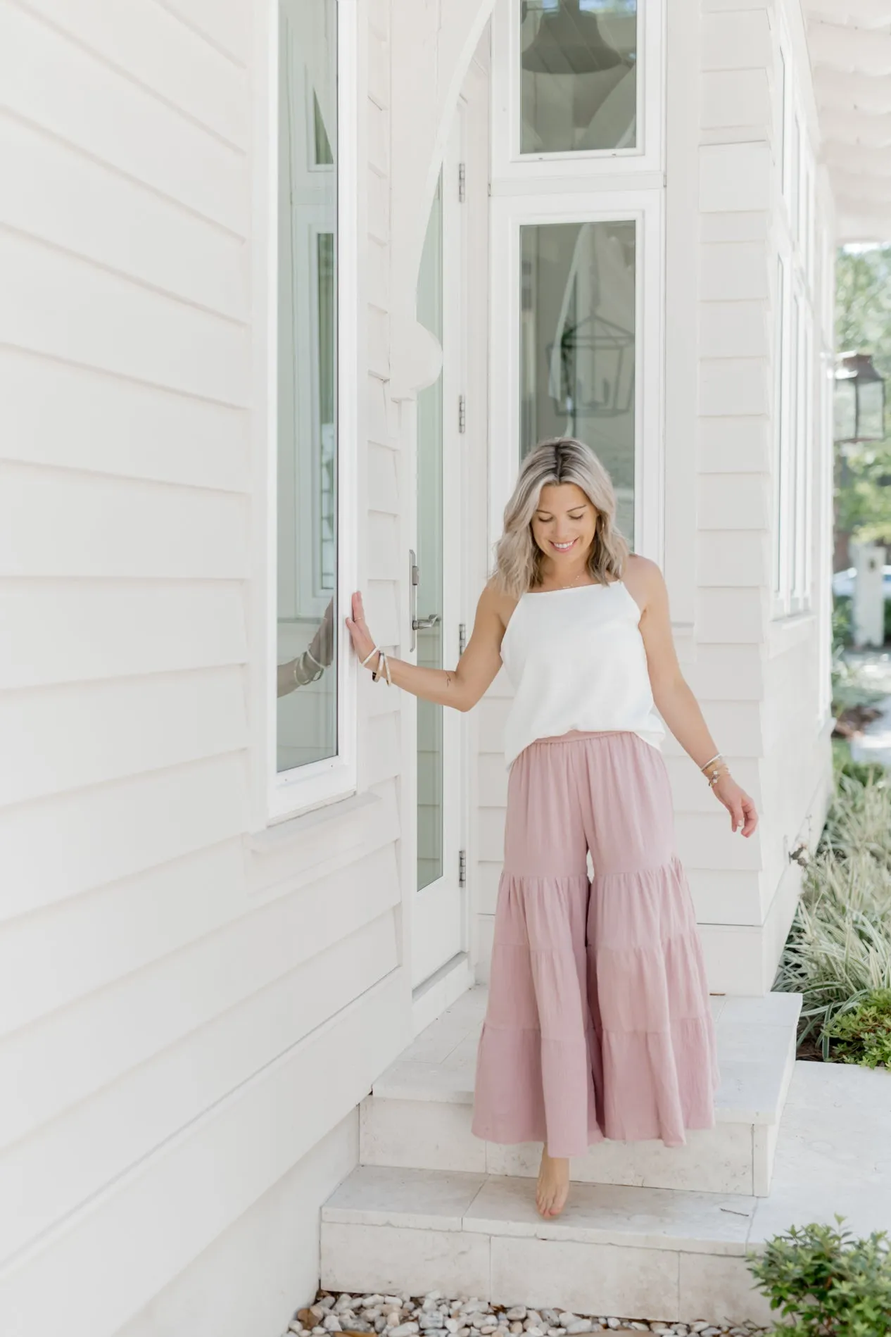 Women's Bella Maxi Pants (peony muslin)