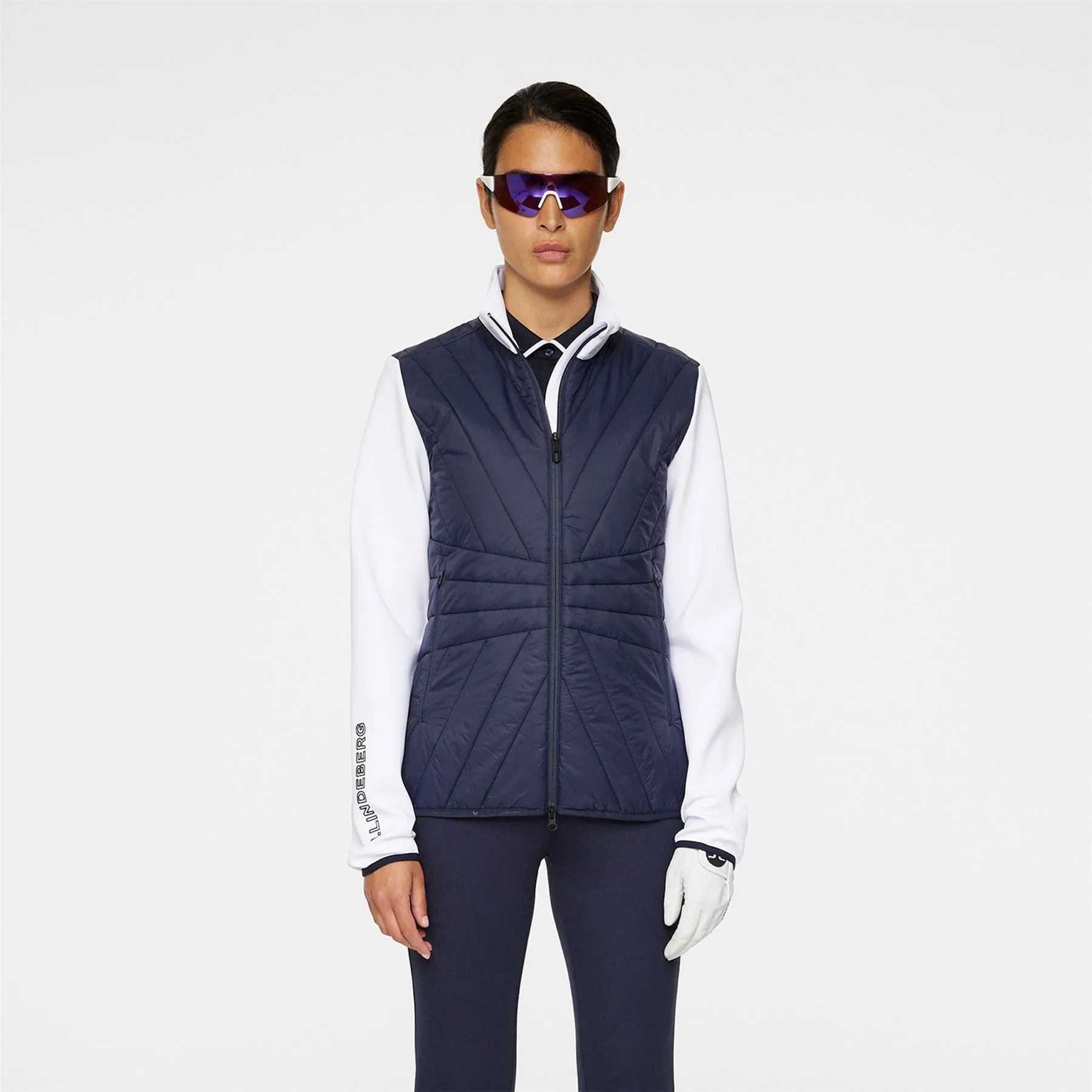 Womens Holma Quilt Hybrid Jacket JL Navy - AW24