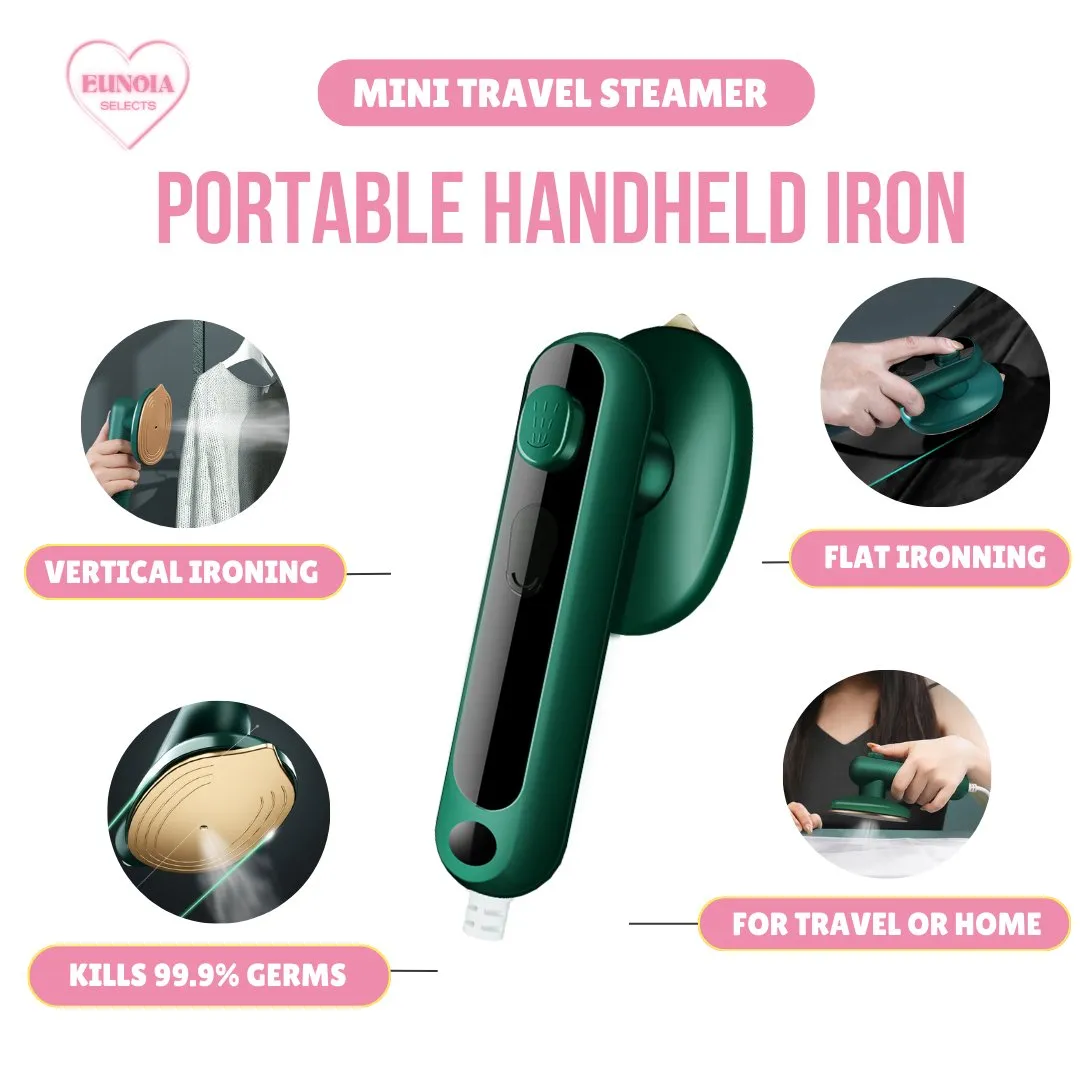 Zylo Portable Steamer Mini Handheld Iron for Easy Stylish Travel